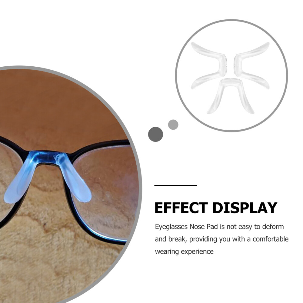 Nose Pads Sunglasses Without Bridge FOMIYES U Shaped Eyeglass Nose