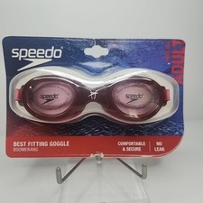Speedo Adult Boomerang Swim Goggles- Rhubarb Ages 14