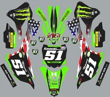 Graphic Kit for 2022-2026 Kawasaki KX85 KX112 American Monster Decals