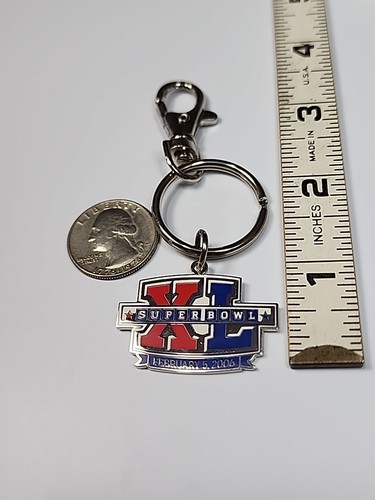 Super Bowl XL Souvenir Key Ring 2006 NFL Steelers 24 vs Seahawks 10 - Picture 4 of 6