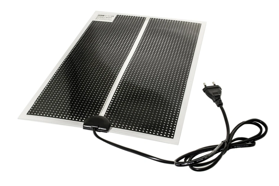 Tropic Shop - Ultraflache Heizmatte -/ Wärmematte fürs Terrarium - 20w - 28x42cm