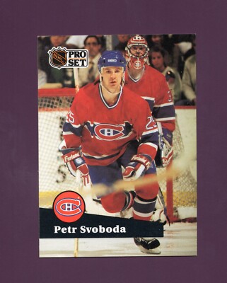 1991 Pro Set Petr Svoboda #123 French Set - Montreal Canadiens