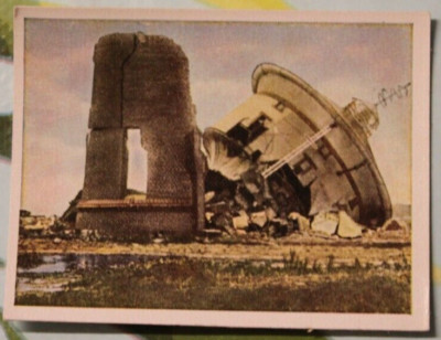 Sammelbild Bild Nr.41 1wk Jasmatzi Ramses gesprengter Wasserturm in Memel L21