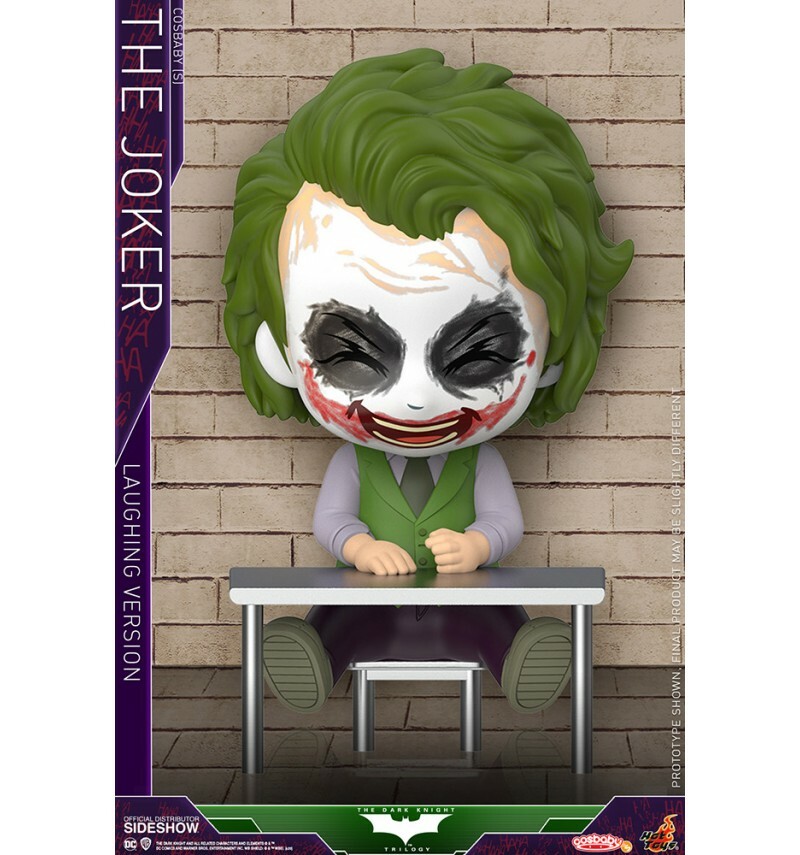 Figurine Cosbaby Joker Laughing Hot Toys de 9cm pour collectionneurs de comics