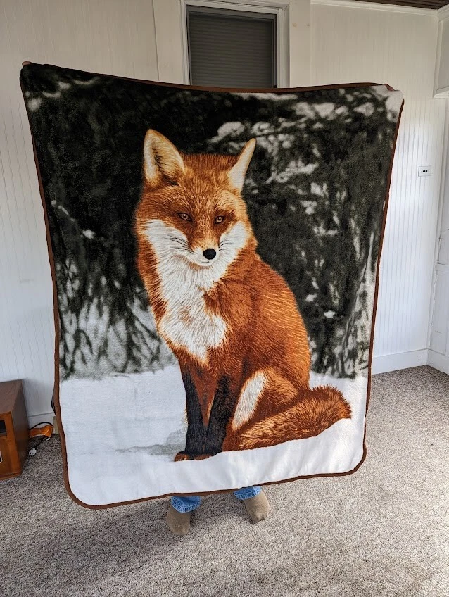 Red fox blanket hot sale