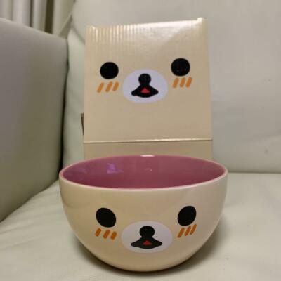 Rilakkuma Korilakkuma Face Bowl San-x Lawson Limited Cream Bear Japan
