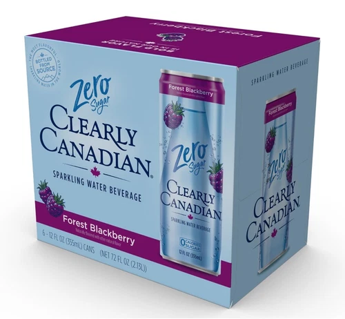clearly canadian sparkling water 12 Oz 6 Pack