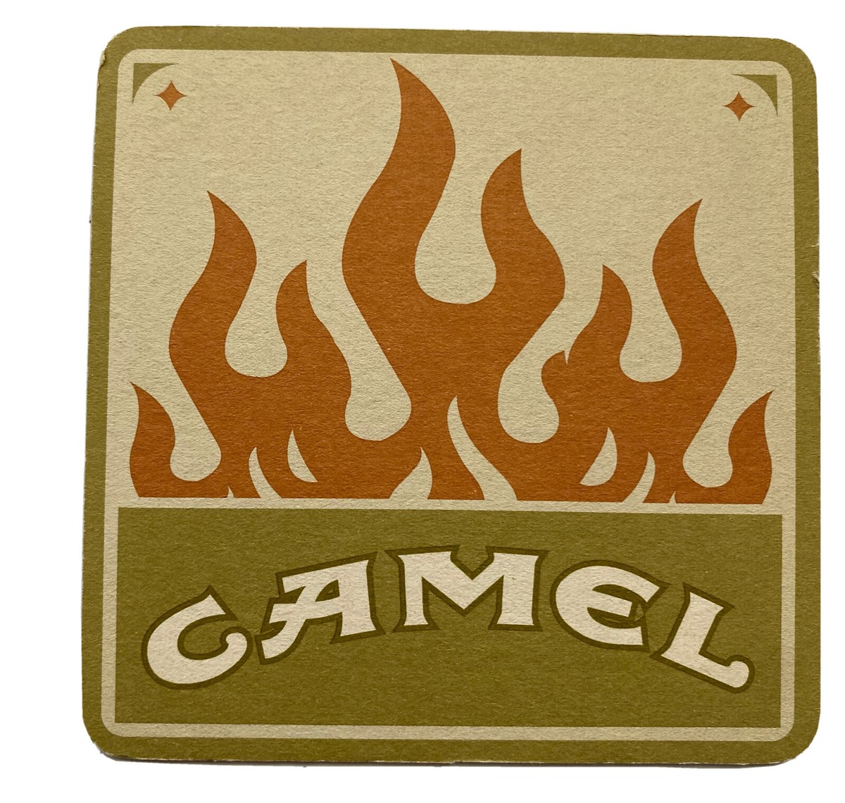 cigarette coaster Vintage Camel Cigarettes Coaster Paper Drink Beverage Coaster 1 Single