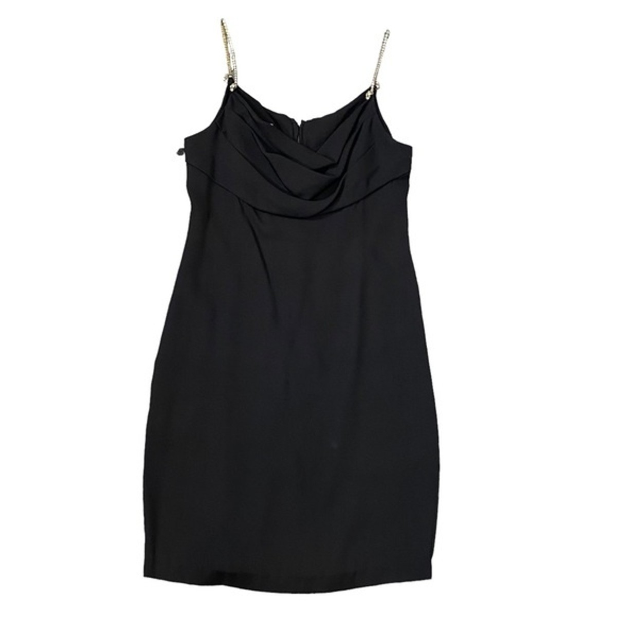 Vintage Black Las Vegas Party Mini Dress Evenings By Pantagis Jewel Strap  Cowl | eBay