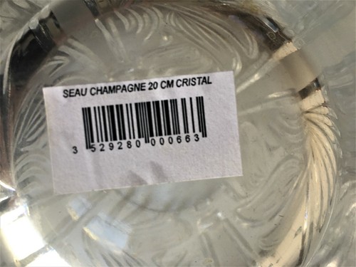 Seau à Champagne en cristal - Neuf - Imagen 4 de 6