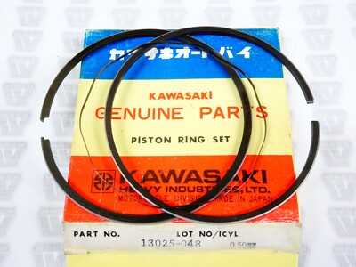 Kawasaki NOS NEW 13025-048 Piston Ring Set  O/S .020 F12MX KX KX450 