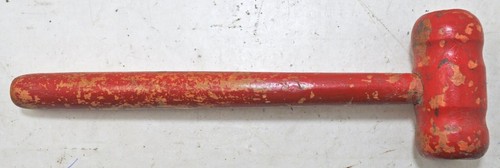 Vintage Wooden Jewellery Making Hammer Original Old Hand Crafted Lacquer Painted - Picture 7 of 8