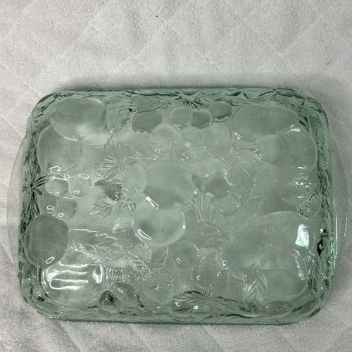 Cazuela vintage Libby Orchard Fruit Glass 9x13 a prueba de horno - plato para hornear - rec. - Imagen 4 de 4