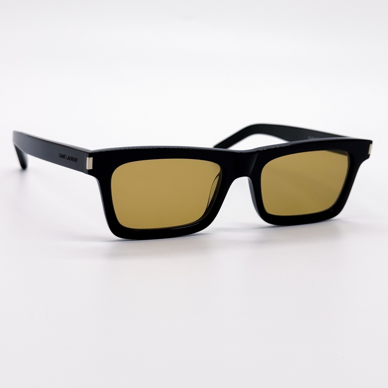 NUOVI OCCHIALI DA SOLE UNISEX SAINT LAURENT SSL 461 BETTY 008 NERO GIALLO SL461 008