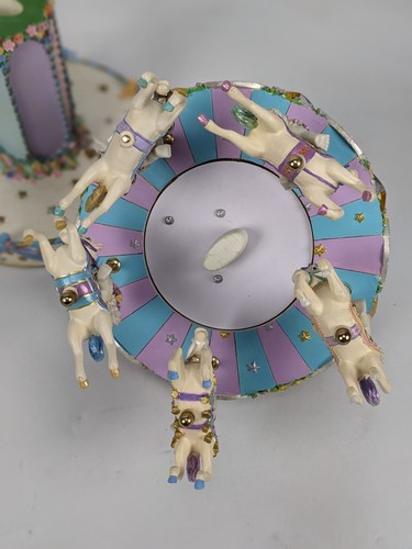 Danbury Mint Dreamsicles Carousel 2004 By Kristin - angels horses top wind - Picture 10 of 14
