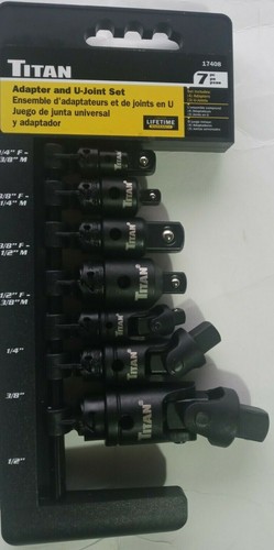 Titan Products Adapter and U-Joint Set 7 Piece # 17408