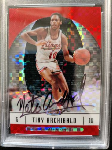 2006 Topps Finest #50 Nate Archibald Xfractor Auto /25 PSA 9 W 10 Signature HOF - Picture 3 of 7
