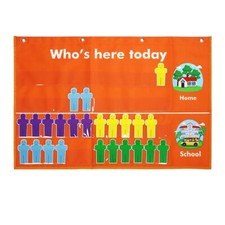 Classroom Attendance Chart Helping Hands Pocket ChartDurable Classroom Manage...