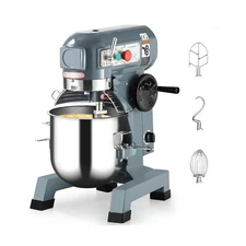 Towallmark Commercial Food Mixer 15QT 600W, Commercial Mixer 3 Speeds Adjusta...