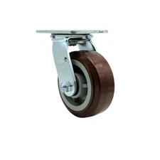 5 Inch Stainless Steel Polyurethane Wheel Swivel Caster with Ball Bearing SCC