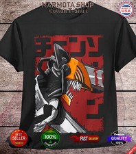 Denji Chainsaw Man Shirt Anime Tee T-Shirt Manga Otaku Makima Unisex All Size