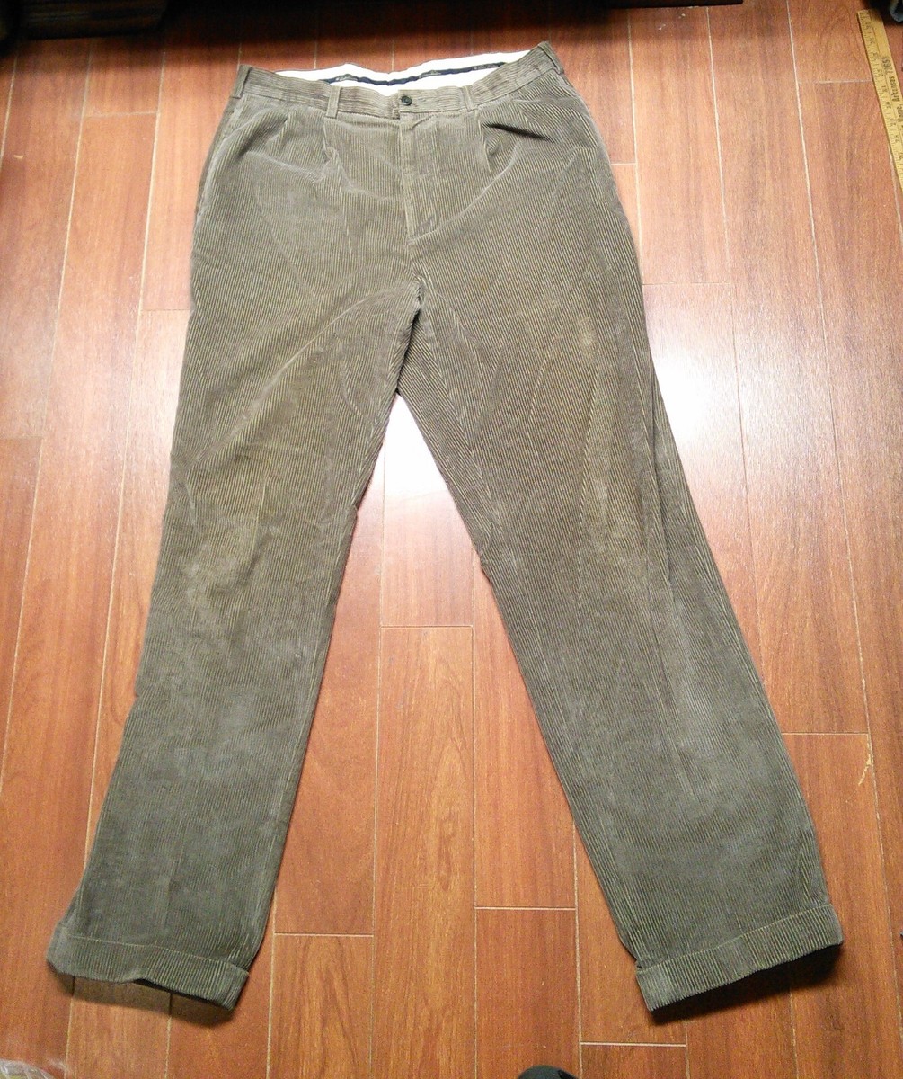 Official Men's Brooks Brothers Corduroy Pants Brown Sz 36x34 | eBay