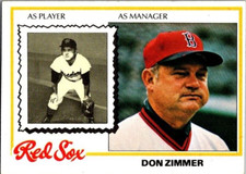 1978 Topps Baseball Don Zimmer