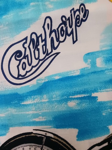 RARE Calthorpe Motorcycle Fabric 1993 Alexander Henry Co. 167 ~ 2 Yards NEW - 第 8/8 張圖片
