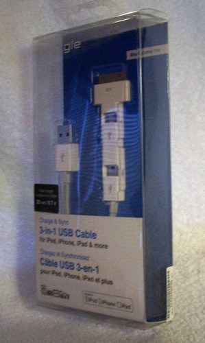 INNERGIE 3 IN 1 USB CABLE-CHARGE AND SYNC-IPHONE 4-S-IPOD-IPAD-MICRO USB-USB-NEW - Picture 4 of 4