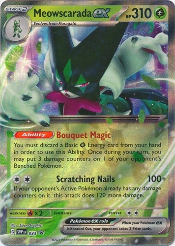 Meowscarada ex 33 Promo Scarlet & Violet Promo