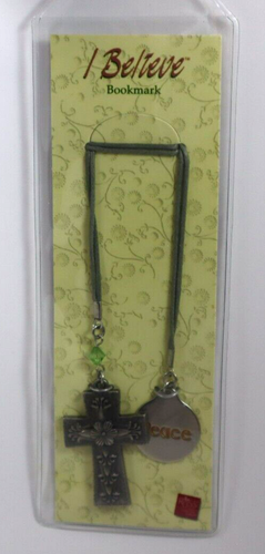 7KD I believe cross peace Bookmark Russ Berrie - Imagen 2 de 8
