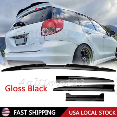 For Toyota For Matrix 03-14 Gloss Rear Roof Trunk Spoiler Lip Tail Wing Ducktail