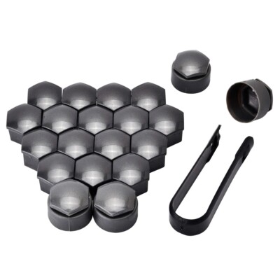 BLUE Wheel Nut Caps Bolt Covers Audi VW Vauxhall Bmw Mercedes