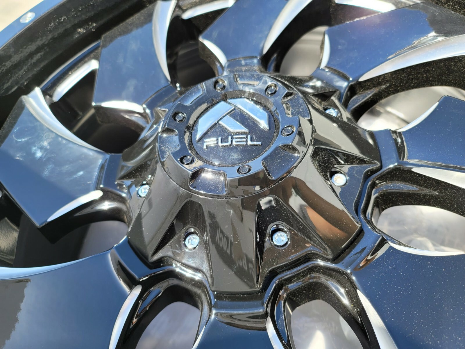 (5) Five 20x9 +1mm 5x127 Jeep Wrangler JK Fuel Cleaver Wheels Gloss