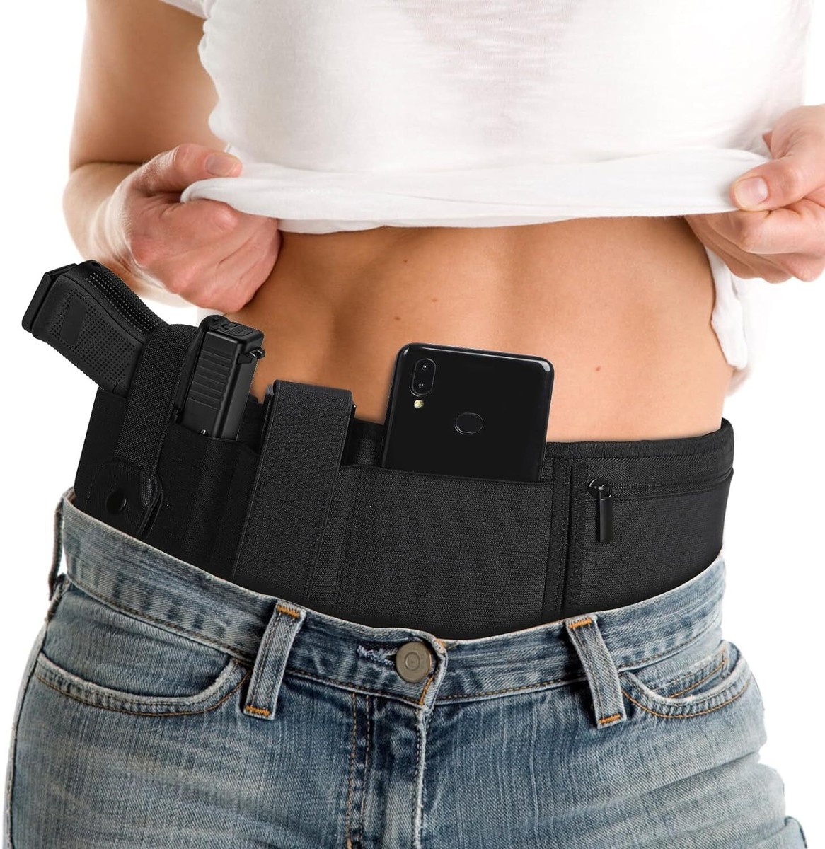 Tactical Belly Band Holster Concealed Carry Pistol Holster