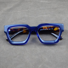 Retro Fashion Square Acetate Thick Eyeglasses Frames Glasses Recessed Men Women