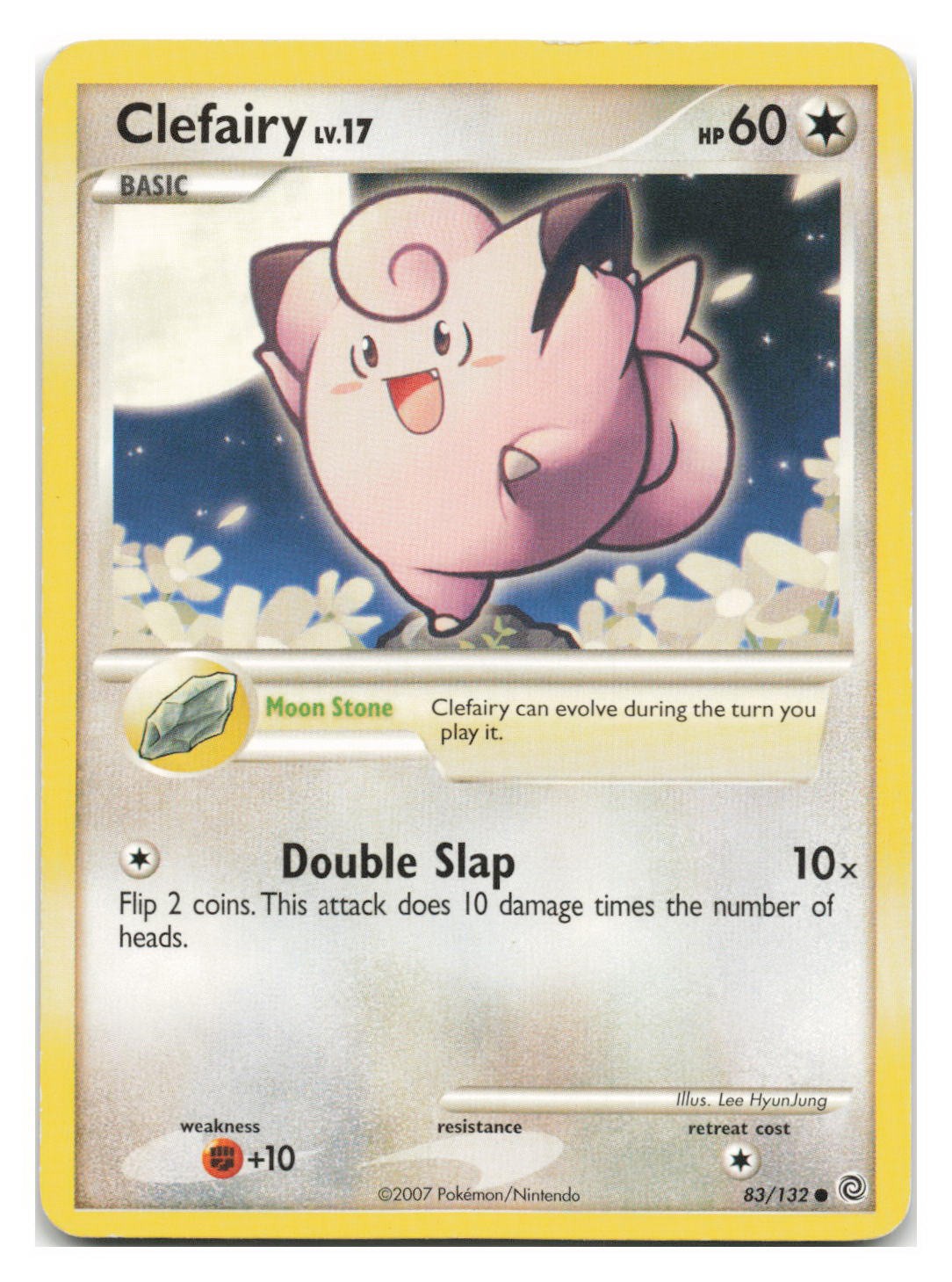 Clefairy 83/132 Common Secret Wonders Pokemon 2007 LEE HYUNJUNG
