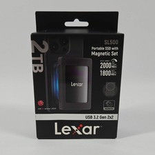 New Lexar 2.5" SL500 2TB USB-C to USB-C SSD LSL500M002T-RNBWU