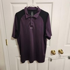 OAKLEY SHORT SLEEVE PULLOVER POLO GOLF SHIRT LARGE