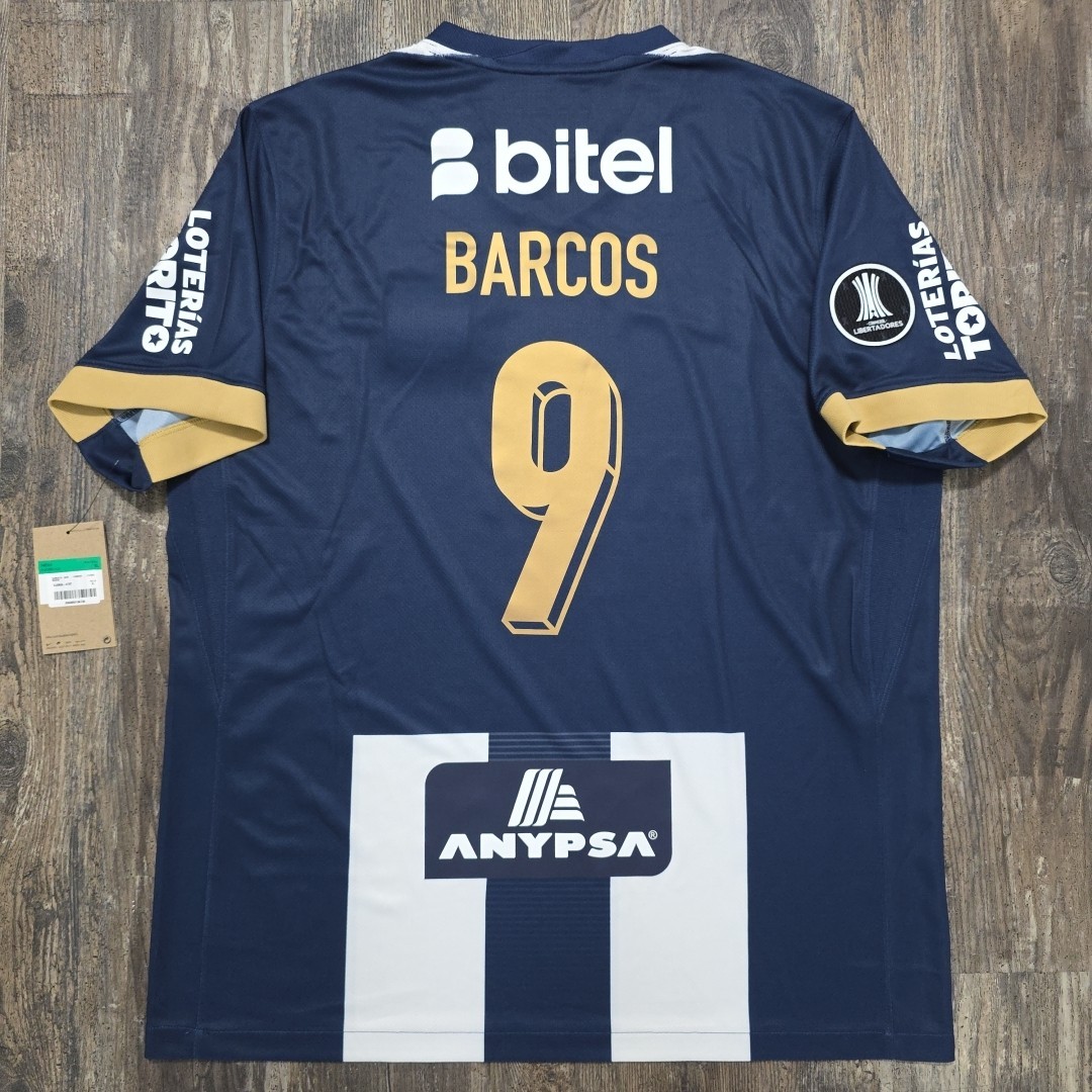 2025 Nike Alianza Lima Home Soccer Jersey Hernan Barcos Men XL