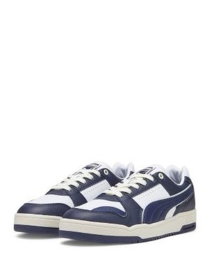 PUMA Mens White Padded Slipstream Round Toe Wedge Leather Sneakers Shoes 12