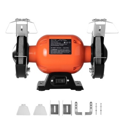 Uimoso 6'' Bench Grinder 250W 1750RPM Low-Speed Table Grinder for Precision Work