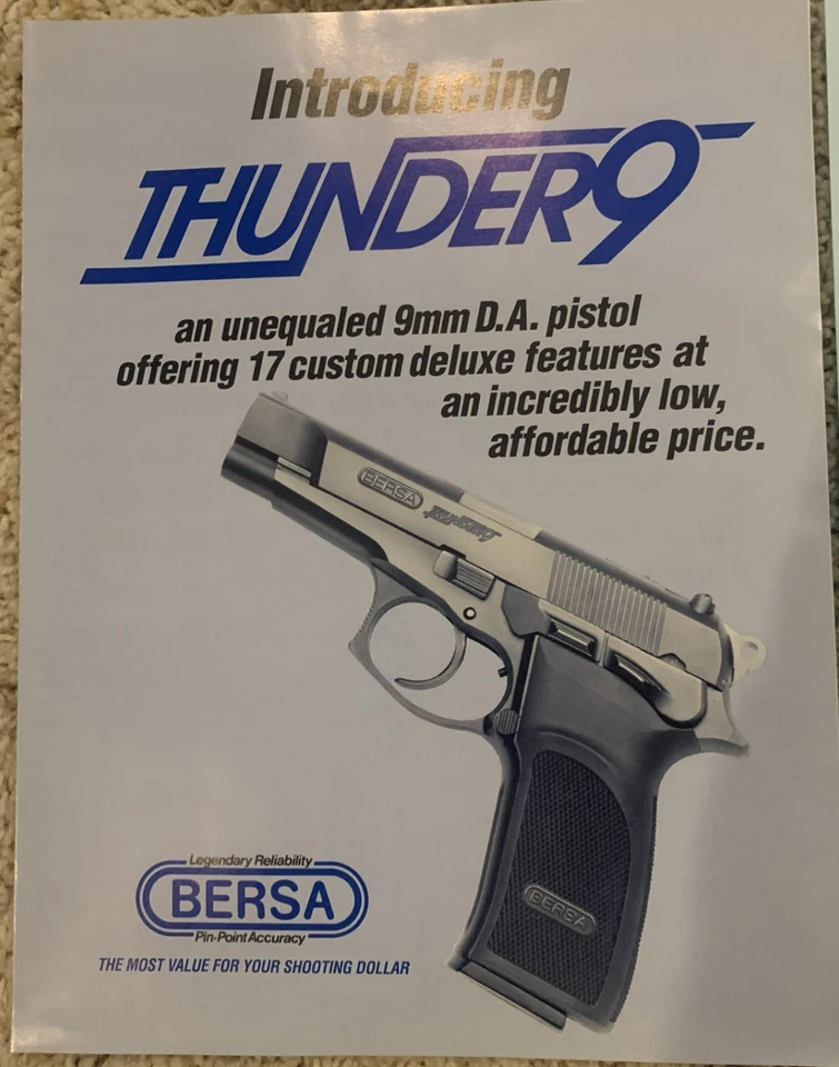 1993 Bersa Firearms, Inc vintage gun catalog complete dealer info  - Image 2 of 4