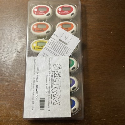 Step Counter Clip on Walking Distance Sealed Vintage Older Stock NEW 12 Total