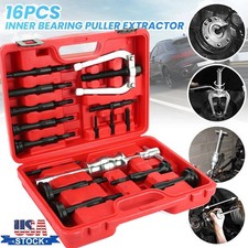16pcs Inner Bearing Blind Hole Collet Remover Extractor Puller Set Pilot Bushes