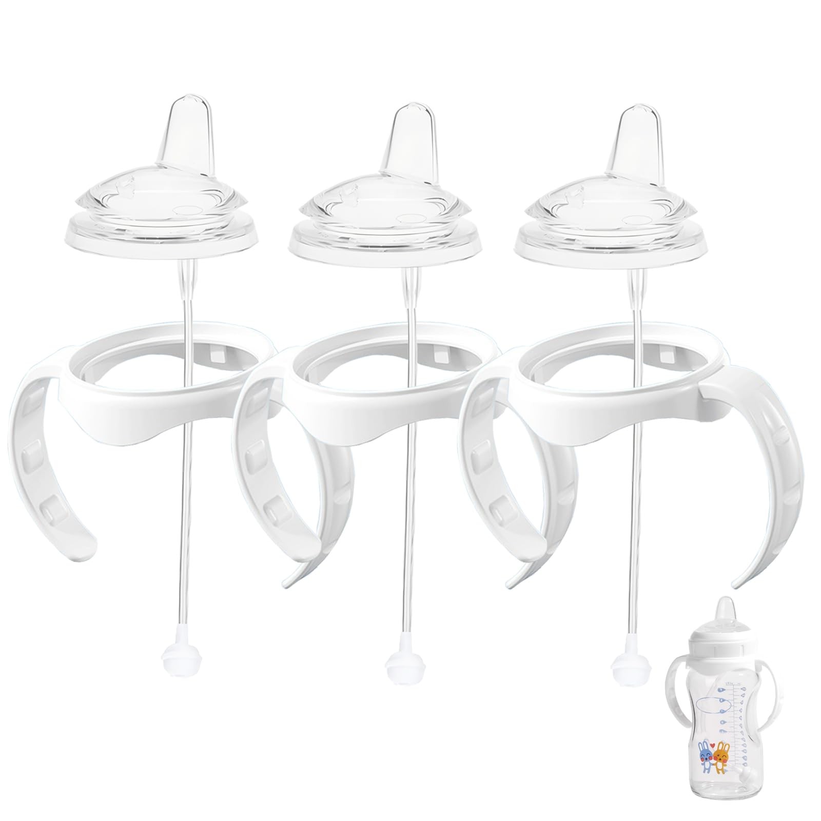 3 Set Sippy Cup Conversion Kit, Dr Brown Wide Mouth, Weighte