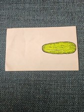Vintage 3M Mello Smello Scratch N Sniff Sticker Dill Pickle Nos Scrapbook
