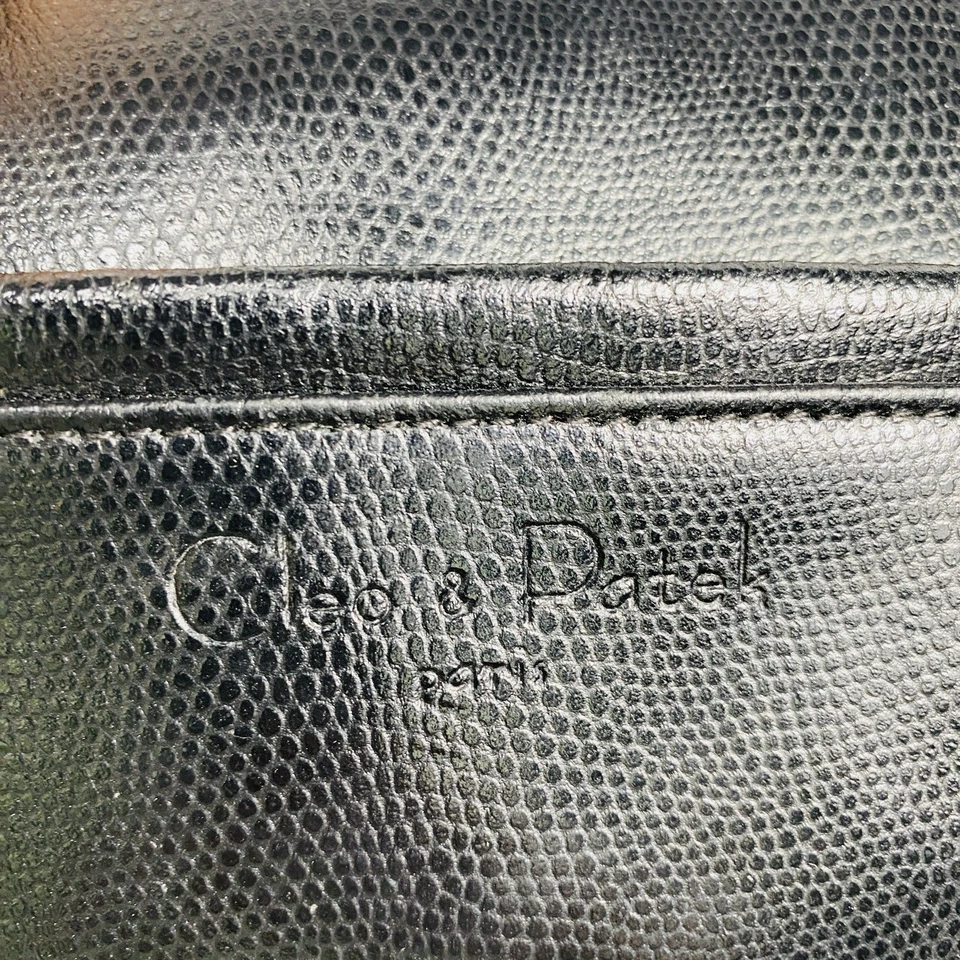 Bolsa de ombro Cleo & Patek Paris couro preto elegante 14x7x4 (ver foto) - Imagem 3 de 4