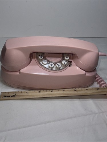 Crosley CR59 Pink Princess Desk Push Button touch tone Working Phone VTG Style - Zdjęcie 9 z 10