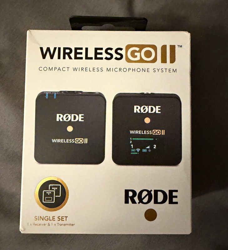 RØDE Wireless GO II Single Set Clip-On Wireless Mic System Black USB-C/3.5mm